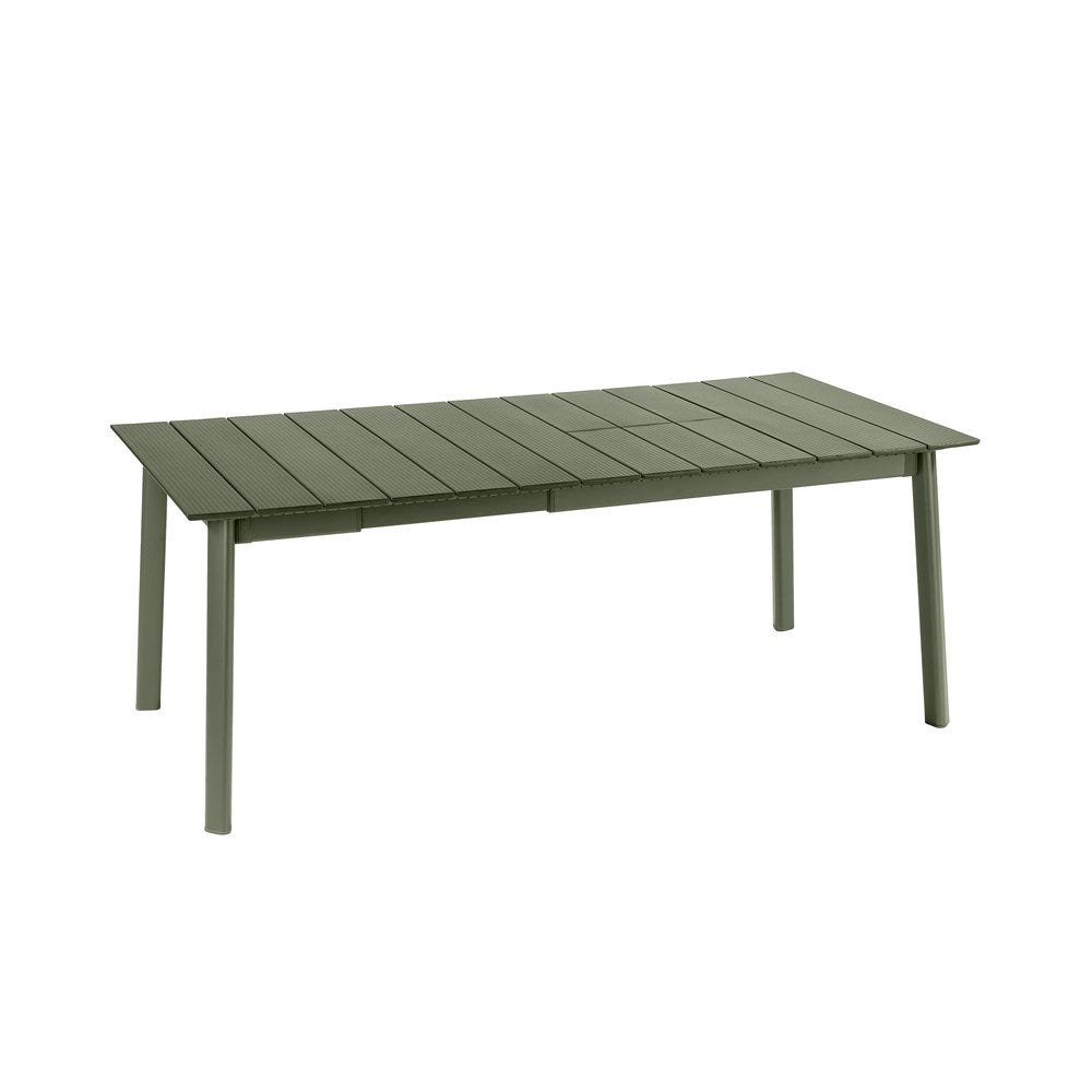 伸縮可能なガーデンテーブル - Oron - Lattes Aluminium - 緑 Moss